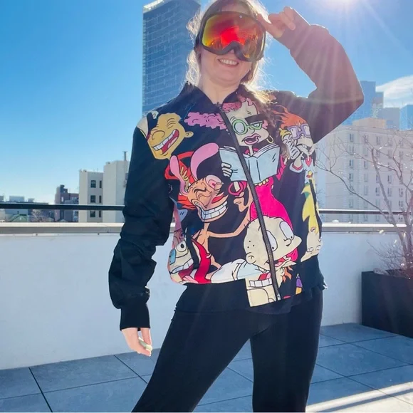 MENS MEMBERS ONLY NICKELODEON BOMBER JACKET Women - Picture 7 of 16